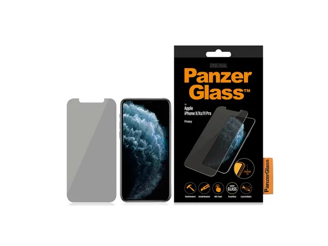 PanzerGlass Privacy Screen Protector iPhone 11 Pro | Xs | X | Stand