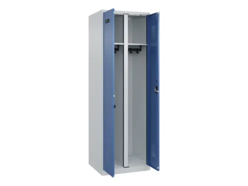 locker voor scheiding van kleding,HxBxD 1850x600x500mm,2vak