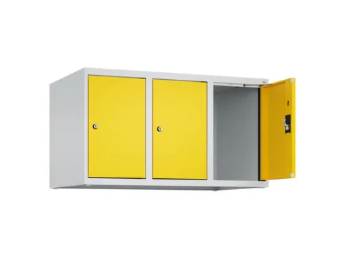 opzetkast,v. locker,3vak.,vak B 300mm,HxBxD 500x900x500mm,cilinderslot