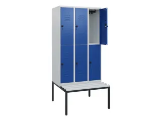 Dubbeldekse dekenkist,HxBxD 1950x900x815mm,3x2vak.,vak B 300mm - 2