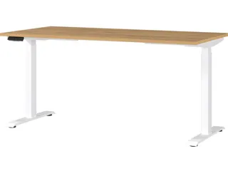 Elektrisch ihv bureau,HxBxD 720-1200x1600x800mm,blad Grandson-eiken - 1
