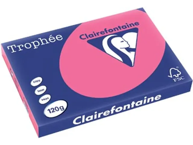 Trophée Intens gekleurd papier A3 120 gram 250vel Fuchsia