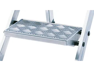 Veiligheids-vouwtrap Aluminium 1.15m 5treden Beugel Traanplaat - 2