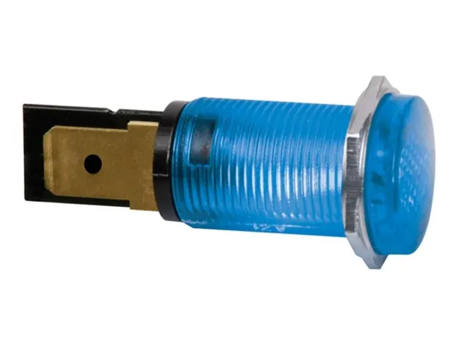 Voyant Rond 14mm 12V Bleu