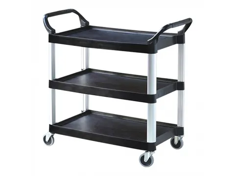 Serveerwagen kunststof 3 etages 150kg 106x48cm
