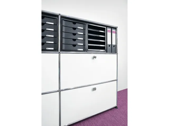 Module tiroirs HAN 5 tiroirs fermés noir