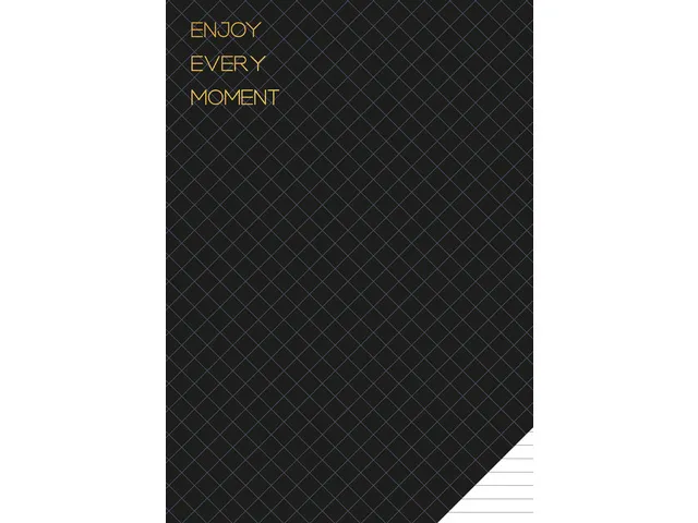 Cahier Classy Black A4 Ligné 80 pages 60g avec marge Lot 3 pièces