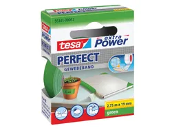 Plakband Tesa textiel 19mmx2.75m groen