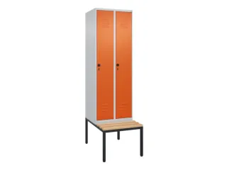 locker voor scheiding van kleding,HxBxD 2120x600x815mm,2vak - 1