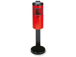 Veiligheidscombi-asbak Afvalbak Staand H X Ø 825X 180Mm Rood