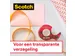 Ruban adhésif Scotch Crystal 600 25mx19mm transparent + dévidoir