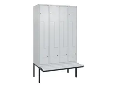 Z-garderobekast,HxBxD 2120x1200x815mm,8vak,vak B 300mm,cil.-slot