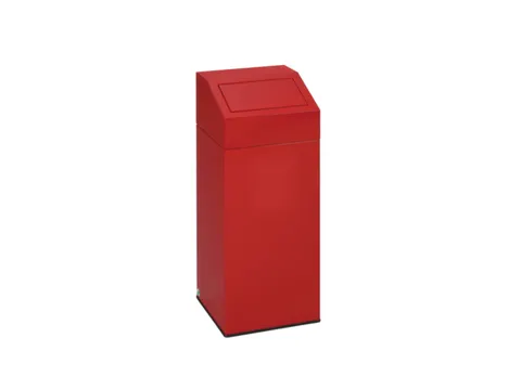 Afvalverzamelaar 76 Liter 890x380x380mm Sticker Poetsdoeken Rood