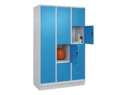 lockerkast,HxBxD 1950x1200x500mm,3x4vakken,vak B 400mm,cil.-slot