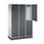 Dubbeldekse garderobekast,HxBxD 1950x1220x500mm,3x2vak.,vak B 360mm