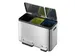 EcoCasa pedaalemmer 3x 15 Liter RVS EKO