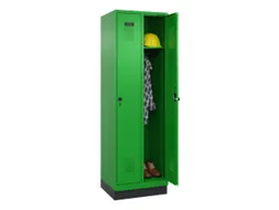 locker,HxBxD 1950x600x500mm,2vak,vak B 300mm,draaigrendel,sokkel