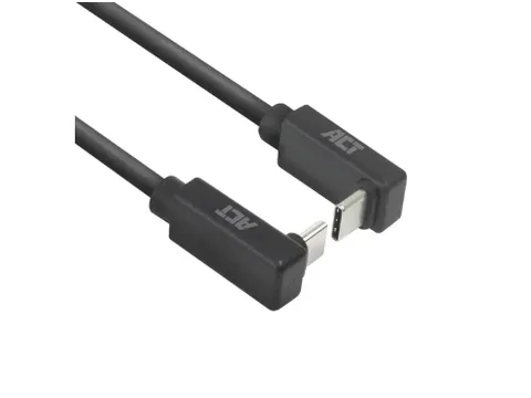 Câble ACT USB-C coudé haut/bas 10 Gbps 2m