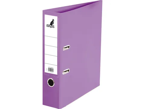 Ordner Kangaro A4 2 rings 75mm PP/Papier violet