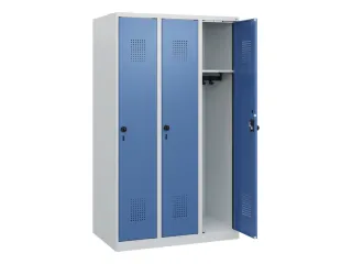 schoollocker,HxBxD 1530x900x500mm,3vak,vak B 300mm,draaigrendel - 1