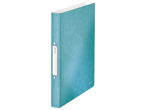 Ringband Leitz WOW A4 2-rings O-mech 25mm PP ijsblauw