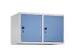 opzetkast,v. locker,2vak.,vak B 400mm,HxBxD 500x800x500mm,vleugeldeur