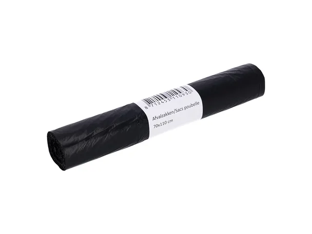 Afvalzak Cleaninq 70x110cm HDPE T25 120 Liter zwart Voordeelbundel