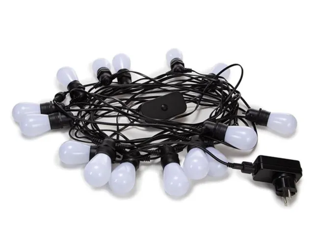 Tuya LED - 15m - 15 Lampes Multicolores - càble Noir - Smart