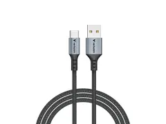 S+C Usb-A/USB-C Kabel zwart 18W 31843 480Mbps 1.20m