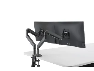 Jamy multifunctionele dubbele monitorarm metaal zwart - 5