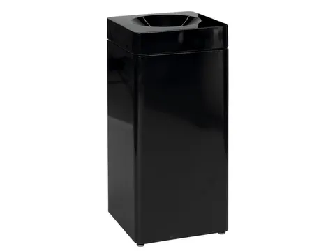 afvalbak,zelfblussend,40l,HxBxD 760x350x350mm,kop zwart