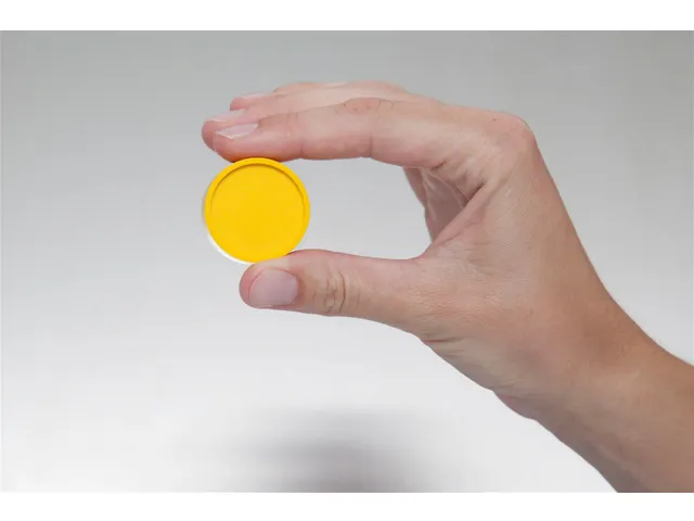 Aimant rond industriel Ø30mm jaune 10 pièces