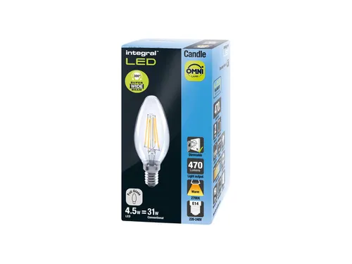 Ledlamp Integral E14 2700K warm wit 4.5W 250lumen