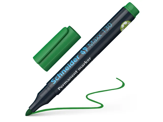 Permanent marker Schneider Maxx 130 rond 1-3mm assorti 4 stuks