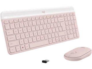 Logitech MK470 Slim Combo Toetsenbord QWERTY US + muis draadloos roze - 3