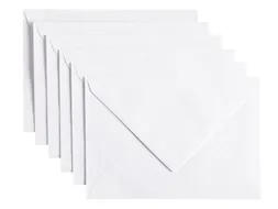 Envelop Papicolor C6 114x162mm kraft wit pak à 6 stuks