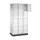 lockerkast,RAL 7035,HxBxD 1950x920x500mm,3x4vakken,cil.-slot,sokkel