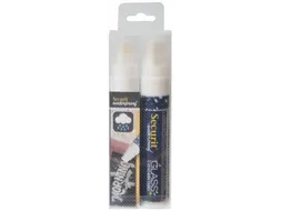 Securit Waterproof Krijtmarker Large Wit, Etui Met 2 Stuks