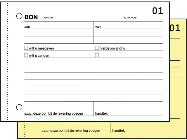 Carnet de reçus Sigel Expres A6 autocopiant 2x50 feuilles