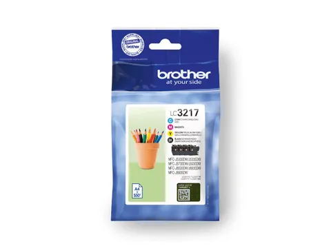 Brother LC-3217 MFC Inktcartridges Zwart + 3 kleuren