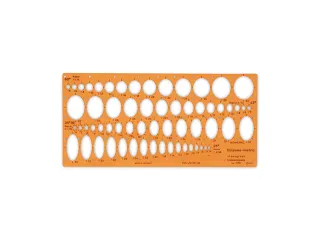 Sjabloon ellips Standardgraph 20°-50° - 1