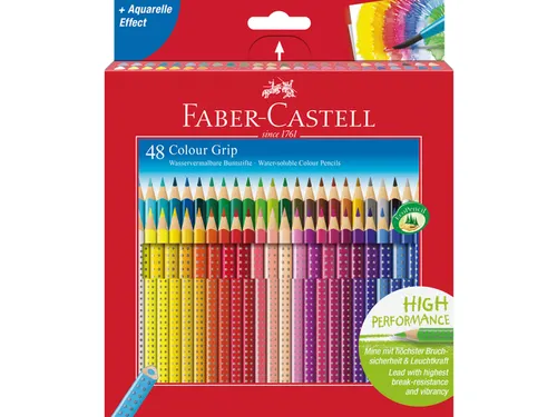 Kleurpotlood Faber-Castell Grip 48 stuks + gratis A3 Kangaro schetsboe