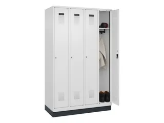 locker,HxBxD 1950x1200x500mm,4vak,vak B 300mm,cil.-slot,sokkel - 1