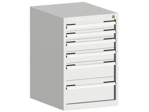 ladekast HxBxD 800x525x525mm 6laden romp RAL7035 front RAL7035
