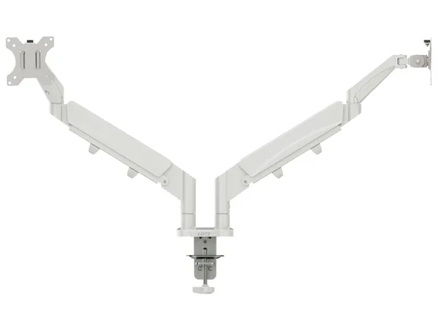 Bras double pour écran Leitz Ergo faible encombrement gris