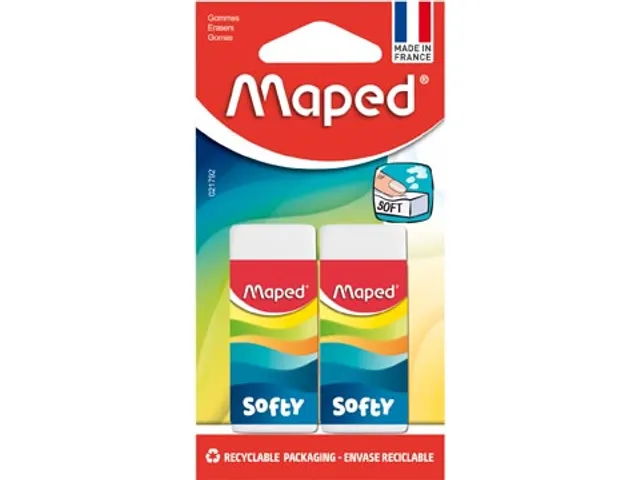 potloodgom Soy medium formaat blister met 2 stuks