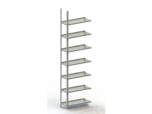 Schroefstelling Aanbouwveld 2200x752x304mm 7legborden 95kg Ral7035