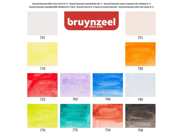 Aquarelpotlood Bruynzeel Expression blik à 12 kleuren