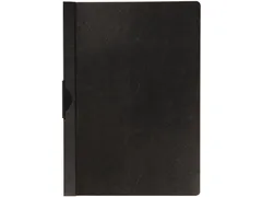 Klemmap PP Met Metalen Clip A4 30 Vel Transparant Zwart