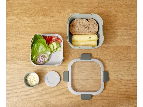Sigma Home food to go lunchbox 1,4L groen - 17,7x17,7x8,7cm